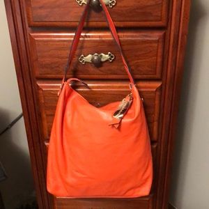 Emma and Sophia pebble leather hobo bag